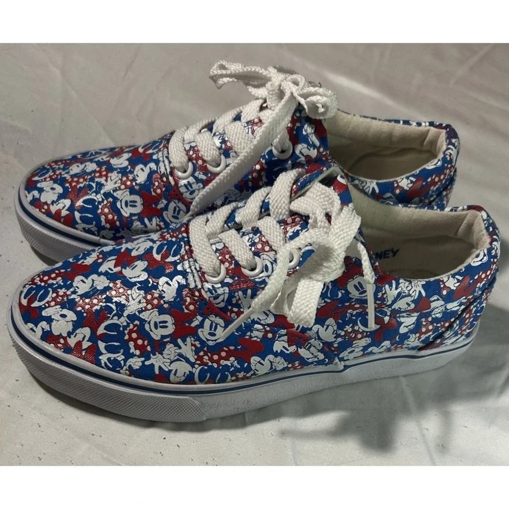 Disney Parks Style Minnie Mouse Sneakers Size 6 Mickey Shoes Excellent Condition